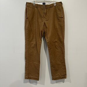 J. Crew The Sutton Flannel Lined Men's Tan Chino Pants